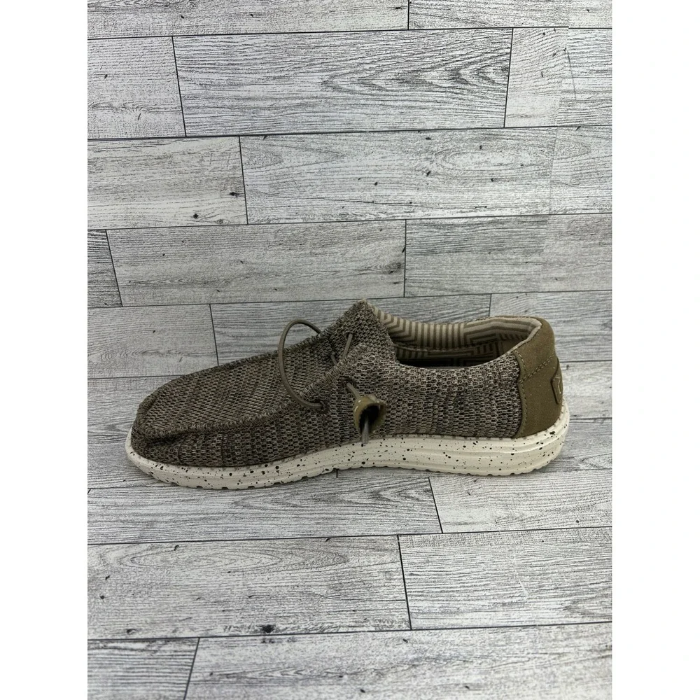 Hey Dude Wally Sox Brown Men's Casual‎ Loafers Shoes Comfort Lightweight Sz US 7
